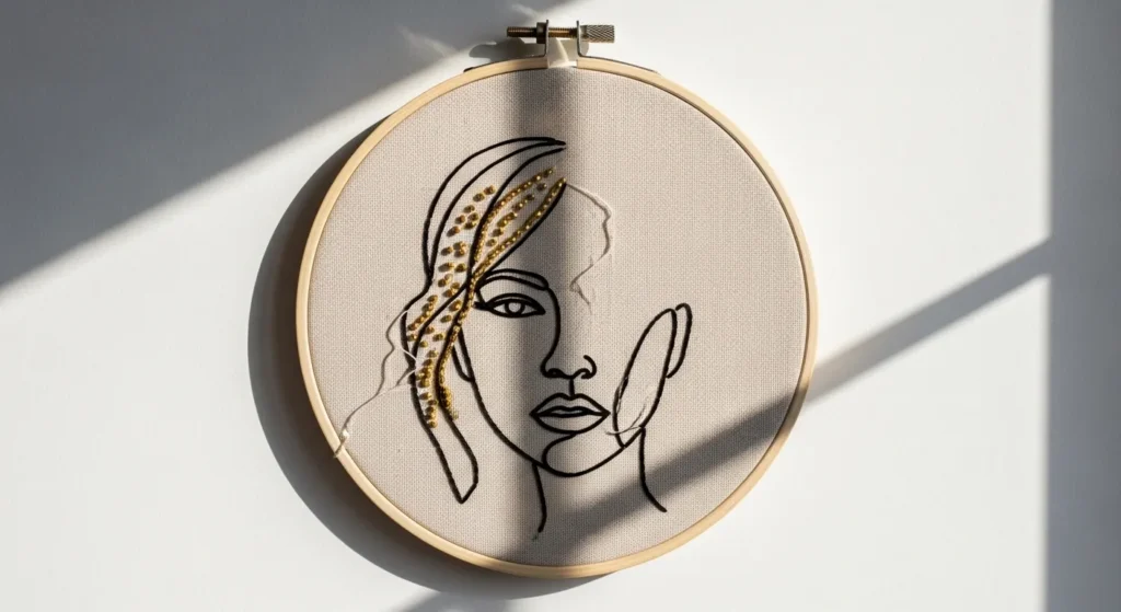 22 Modern Beaded Embroidery Hoop Art For Pretty Decor